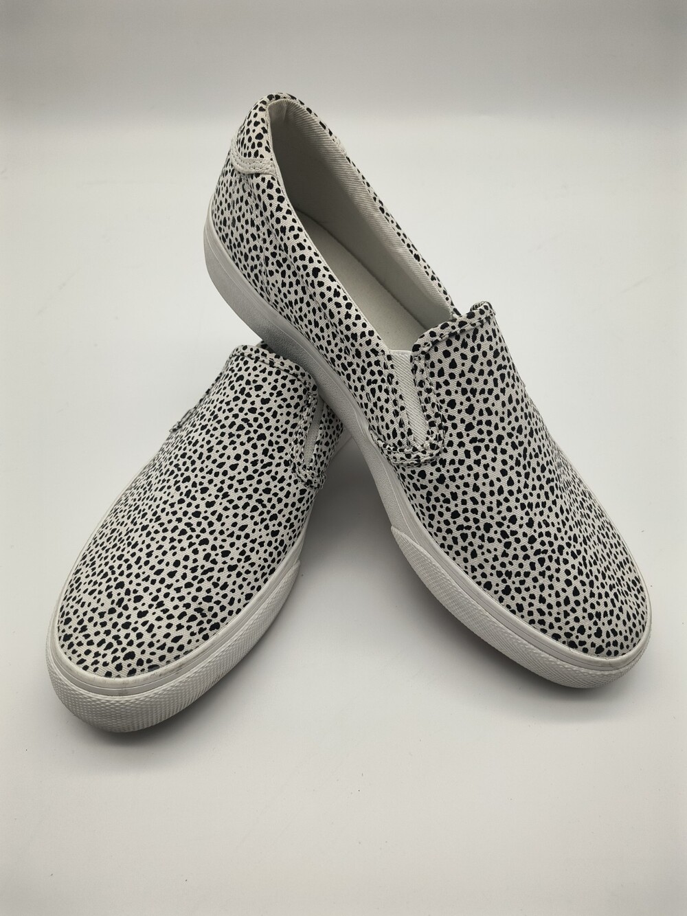 Keds Women's Sami Slip On Loafers Dalmatian Black/White Size